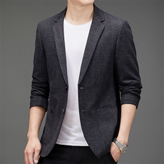 DJ8815钱塘2020-3秋冬季新款时尚休闲简约中年男士西服P152，男装西服，钱塘207-3