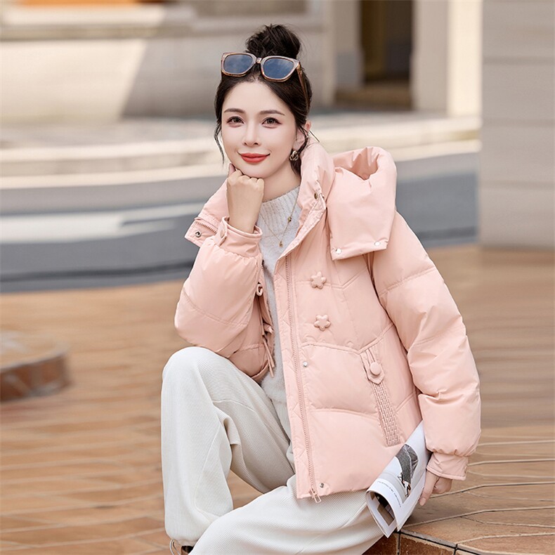 时尚潮流小个子百搭鸭绒服冬季新款女装外套,女装羽绒服,涵亦佰惠