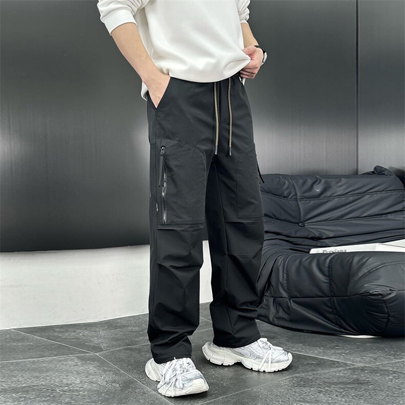 抖音数据款工装裤男宽松运动休闲裤大口袋男长裤A329-K8703-P60,男装工装外套,电商A329