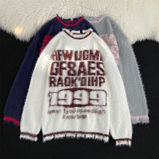 冬季新款宽松bf美式慵懒针织衫MY357P55，男装针织衫/毛衣，星座1116-2