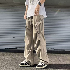W352-P50机能工装裤子夏季新款潮牌宽松阔腿休闲长裤美式伞兵裤，男装休闲裤，星座911-1