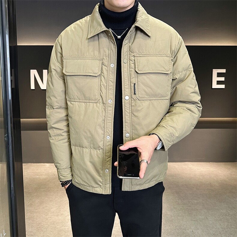 2024新款男士羽绒服冬季轻薄短款上衣A313-13813-P175控价258,男装羽绒服,电商A313