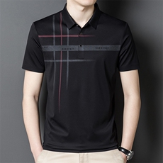时尚夏季短袖POLO百搭翻领潮流中年薄款上衣宽松T恤HM2289-P70，男装Polo衫，星座1105-3