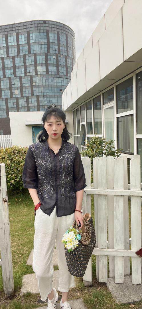 纯苎连衣裙小衫裤子裙子衬衣 时尚风 风淑女风休闲风，女装连衣裙，川哲