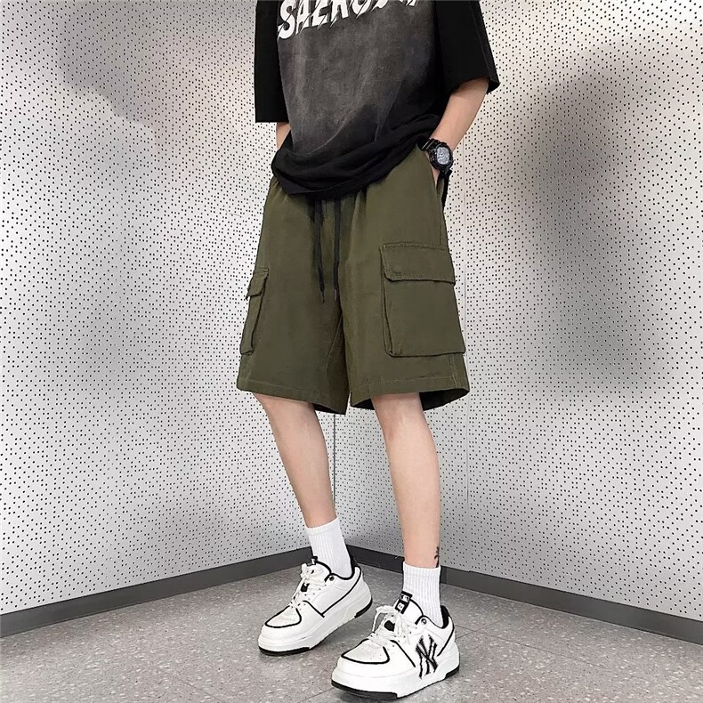 工装短裤男港风潮流大口袋个性帅2026夏季新款ins五分裤K3927-P43,男装牛仔裤,星座412