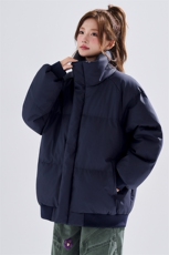 新款冬季羽绒立领PU皮棉服棉袄韩版宽松外套A436-2522-P80，男装棉衣，电商A436