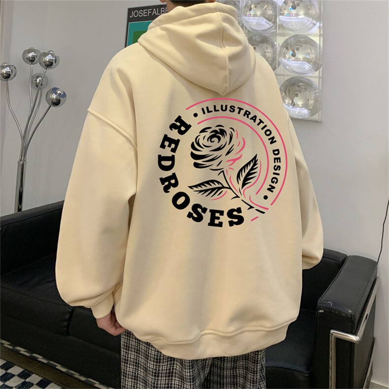 抖音品质秋季320G华棉男士连帽大码印花卫衣WYH516-P45控68,男装卫衣,电商B370