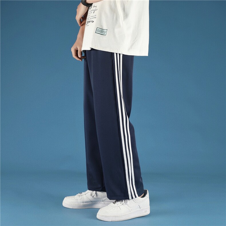 排扣裤子男韩版潮运动裤夏季薄款直筒宽松篮球训练卫裤K741-P32,男装休闲裤,星座512-2
