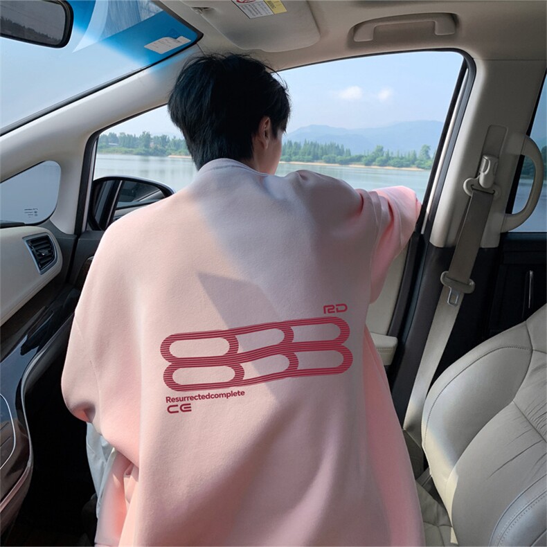 抖音品质秋季新款美式潮牌设计仿棉圆领卫衣wycm7421-特批28控49,男装卫衣,星座605(原A050)