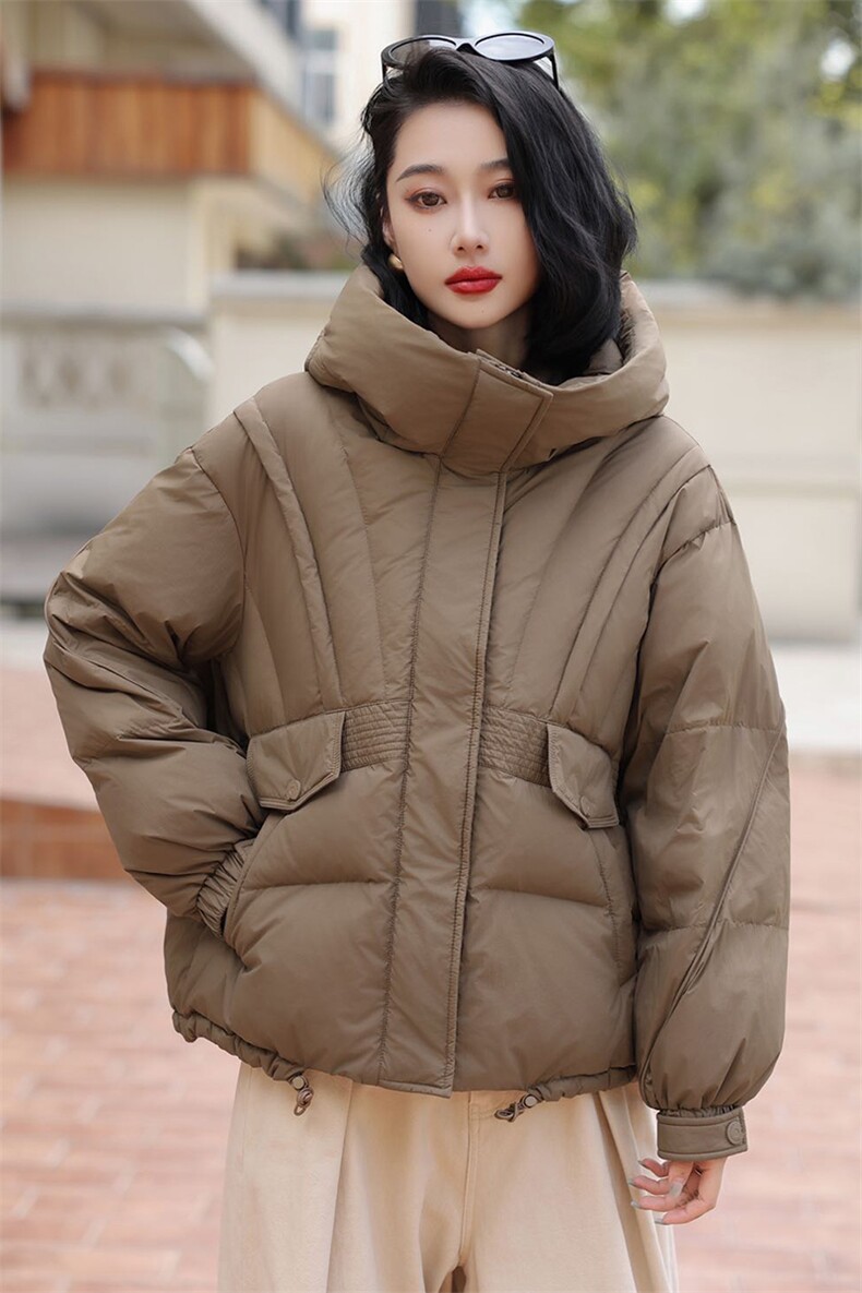 YGYL2024冬季新款现货韩版时尚连帽90绒羽绒服,女装羽绒服,阳光伊恋