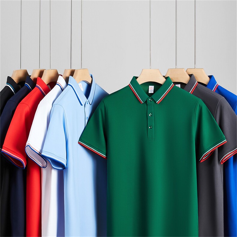 翻领   polo定制 拼接  2025春季   短袖  386-p25图片