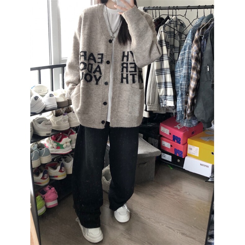 【有货】MY452LL-特P58秋冬高级感慵懒风开衫毛衣男美式针织外套,男装针织衫/毛衣,星座1007（原301D）