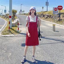 现货2021夏装减龄牛仔背带裙166-QZ17，女装连衣裙，茜茜公主