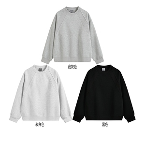 重磅结构款500克拼接卫衣硬挺加绒奥粒绒套头 RH5349JR-P49图片