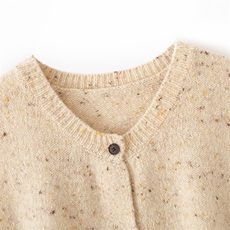 2025年秋季新款彩点针织圆领羊绒马甲时尚休闲通勤百搭，女装羊绒衫，博友羊绒