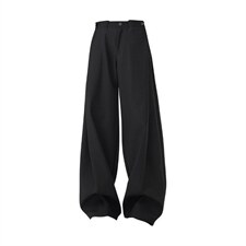 春秋美式高街休闲裤男女垂感阔腿西裤长裤纯色西装裤宽松直筒裤子，男装西服套装，电商A443