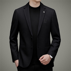 DJA638钱塘2020-3中年男士秋冬季合身百搭商务休闲西服外套P180，男装西服，钱塘207-3