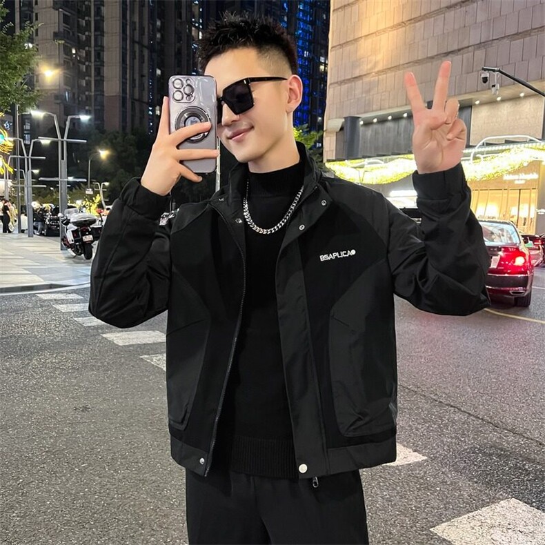 工装外套男新款潮流短款夹克衣服男士春秋款上衣,男装夹克,星座1013