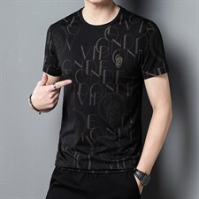 男士短袖T恤2023新款圆领纯色薄款潮牌欧版装半袖上衣ZL1286-P50，男装T恤，星座1105-3