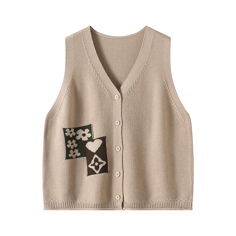 2025早春新款韩版时尚休闲刺绣马甲，女装马甲，温伦斯特羊绒