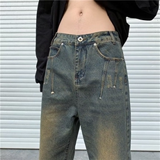 美式牛仔裤男款秋季长裤潮T1674P45，男装牛仔裤，星座1116-2