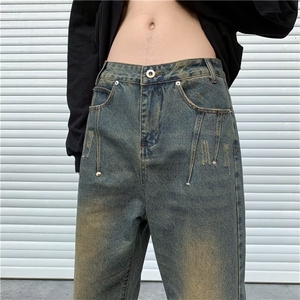 美式牛仔裤男款秋季长裤潮 T1674 P45图片