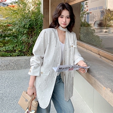 有大货春装波点飘带西装外套2C317A-8605-P155-K248，女装短外套，2C317A