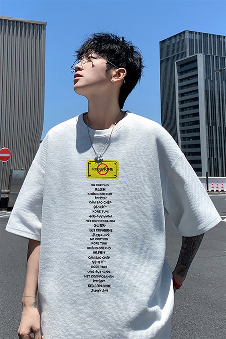 量大优！供视频！港风华夫格短袖T恤半袖男HT220-特P18,男装T恤,电商B367