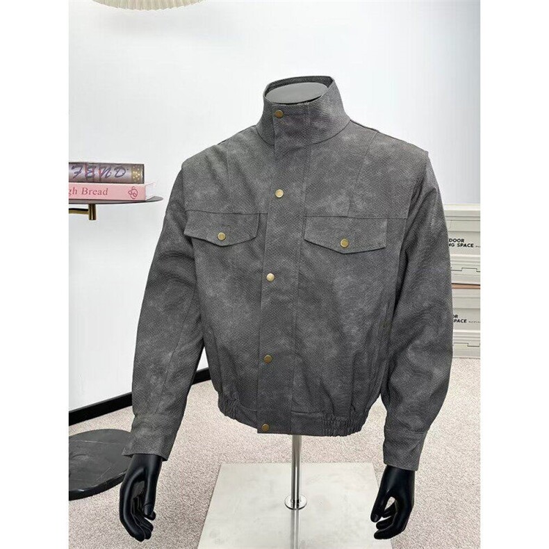 【有货】DJK286-特P88春季新款立领机车夹克男士高品质扎染夹克,男装夹克,星座603-2
