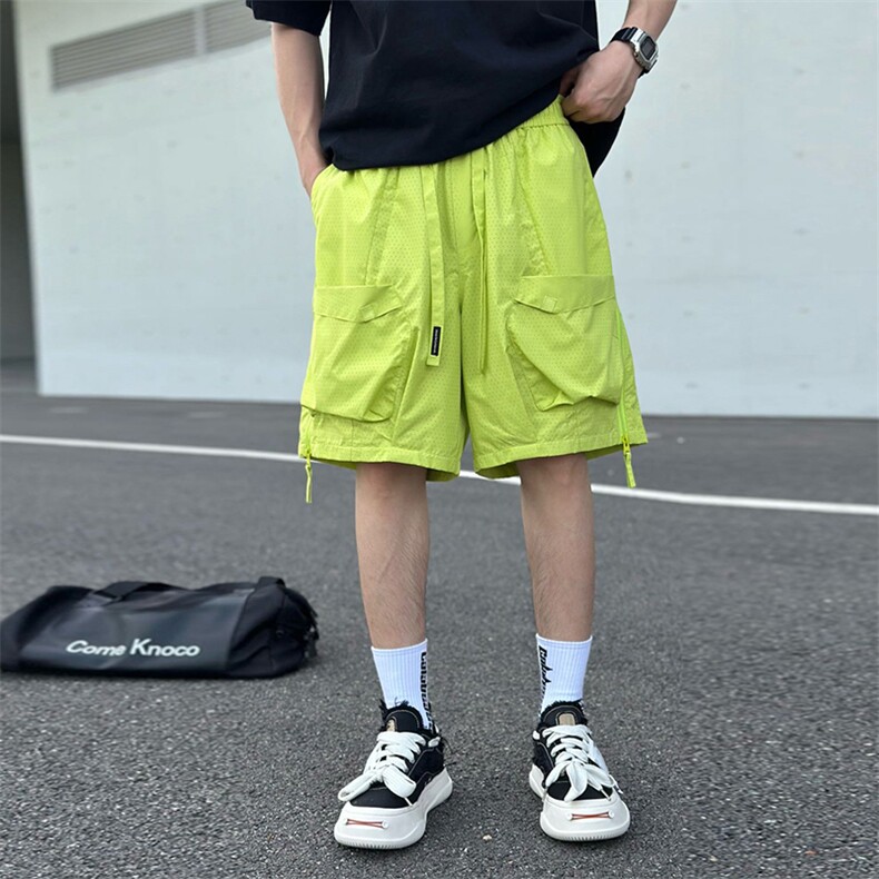 速干男大口袋针孔透气短裤宽松运动工装五分裤A329-K955-P58,男装牛仔裤,电商A329