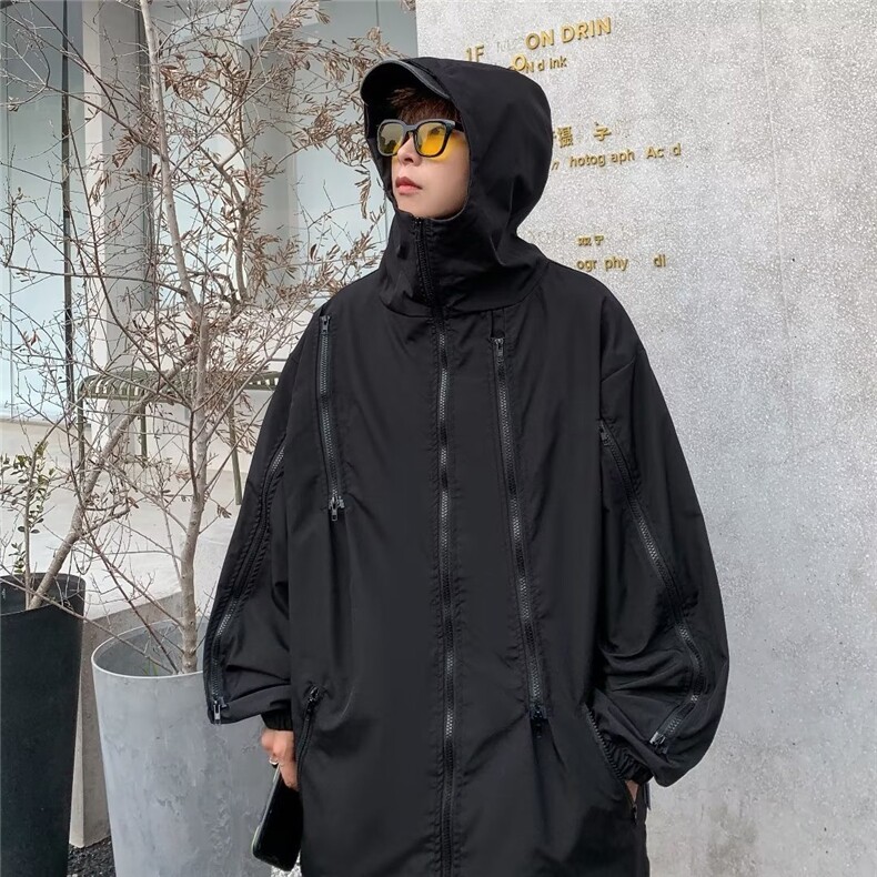 青春流行夹克外穿拉链连冲锋衣秋冬潮新款C8082P58,男装夹克,星座1116-2