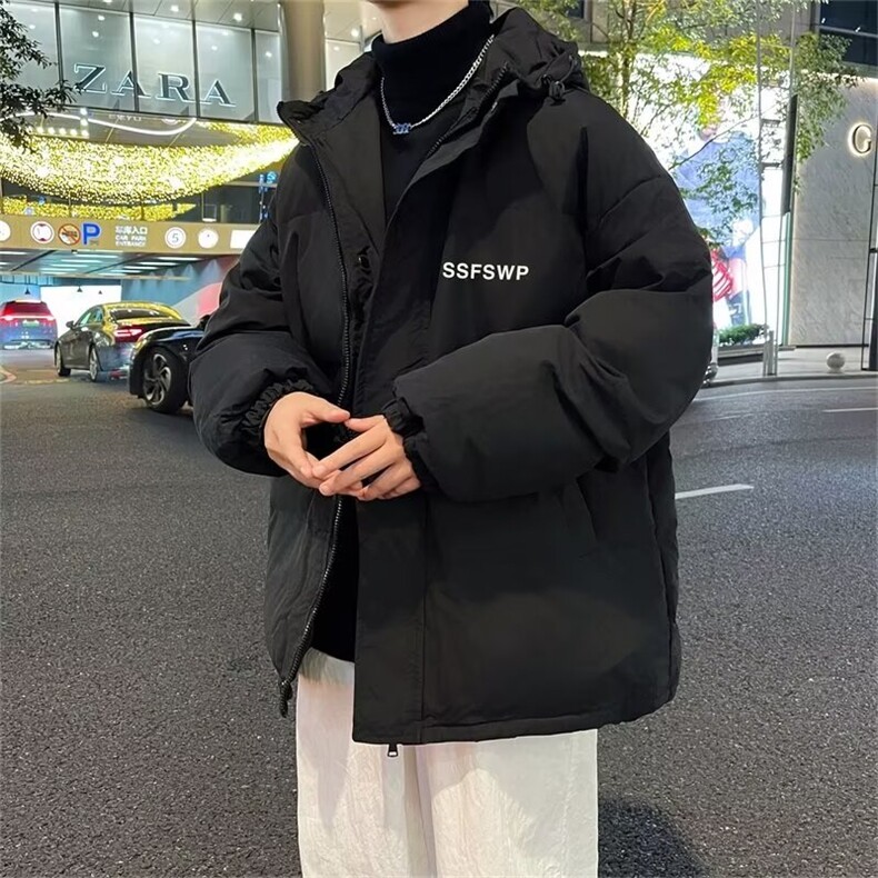 新款棉衣男冬季加厚棉袄外套韩版潮流宽松ins潮牌面包棉服 MY902图片