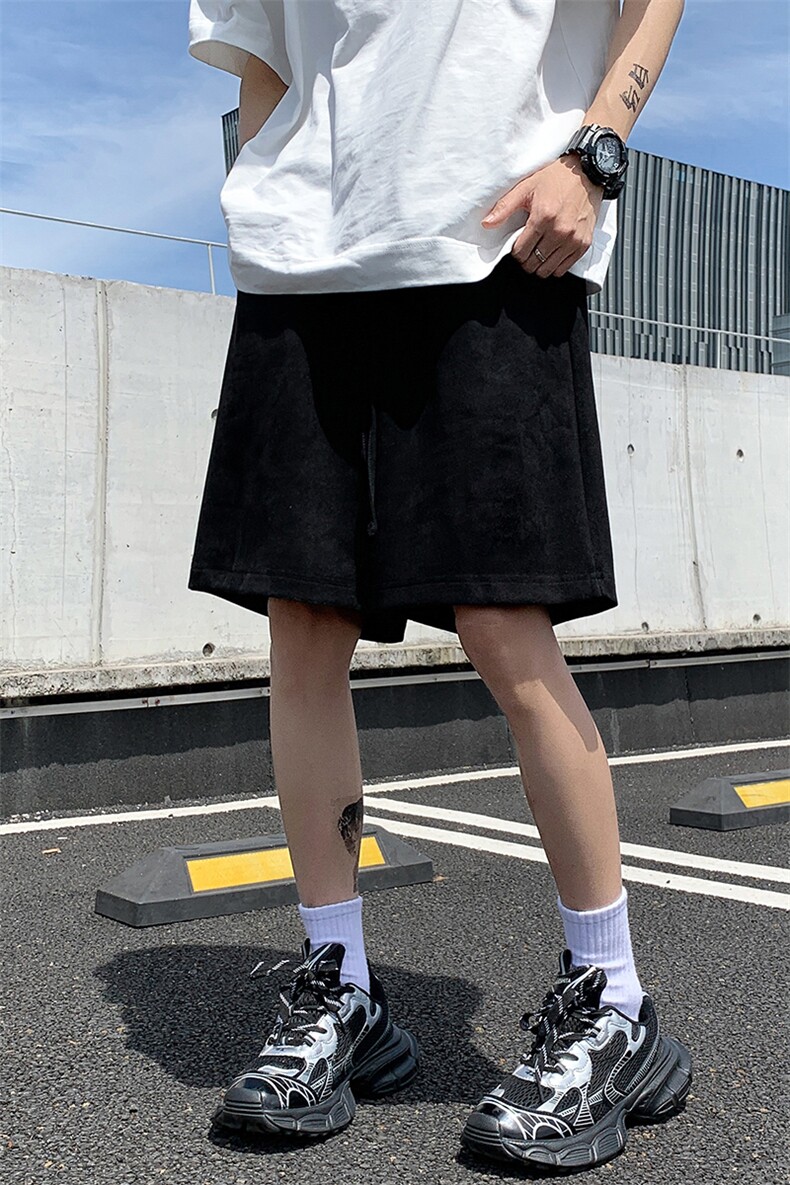 8XL-M特大码短裤男美式个性潮麂皮绒运动短裤男五分裤DK1535P25,男装牛仔裤,电商D206-1