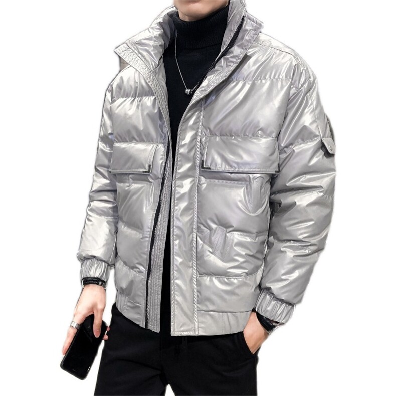 2020冬季新款羽绒服男韩版潮流亮面冬季鸭绒短款外套YR9223,男装羽绒服,电商B226-2（原B217-2）
