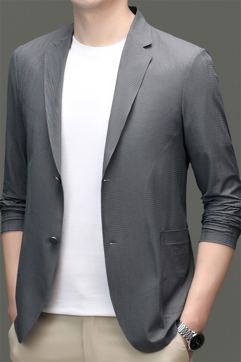 R-XF1008男式春秋新款长袖简约西服休闲商务便服西装单西,男装西服套装,电商B360
