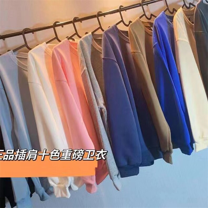 时尚女装落肩卫衣 多色可选 舒适百搭 秋季必备单品图片