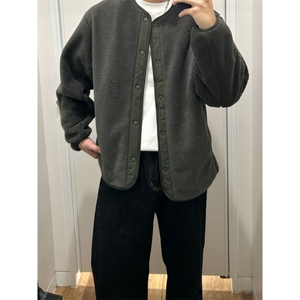 网图秋冬新款摇粒绒外穿保暖上衣开衫可内搭男女WT41特P70图片