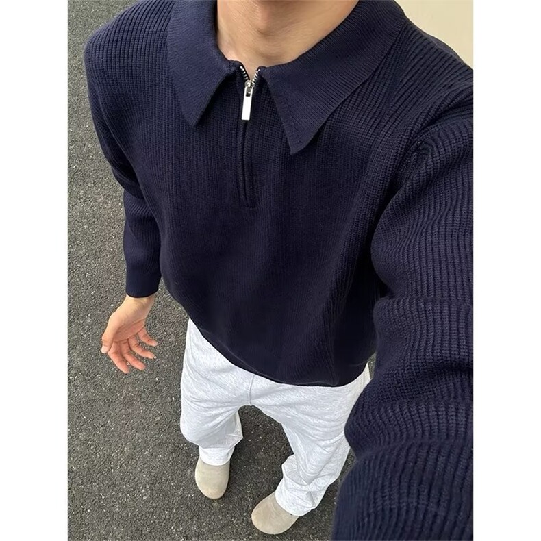 706-1-MY283-P55特P冬季韩版男士翻领毛衣男宽松针织衫外套,男装针织衫/毛衣,星座706-1