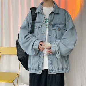 牛仔夹克衫男士2021新款宽松学生外套韩版春秋上衣服  W1679-P58图片