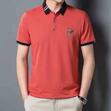 新款短袖t恤男中年体恤爸爸装夏季中老年男装半袖polo汗衫父亲节，男装T恤，电商B212（原钱塘6029）