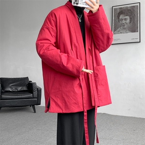 8XL-M 新中式夹棉加厚棉衣冬棉麻复古禅意棉服棉袄MY1703P98控128图片