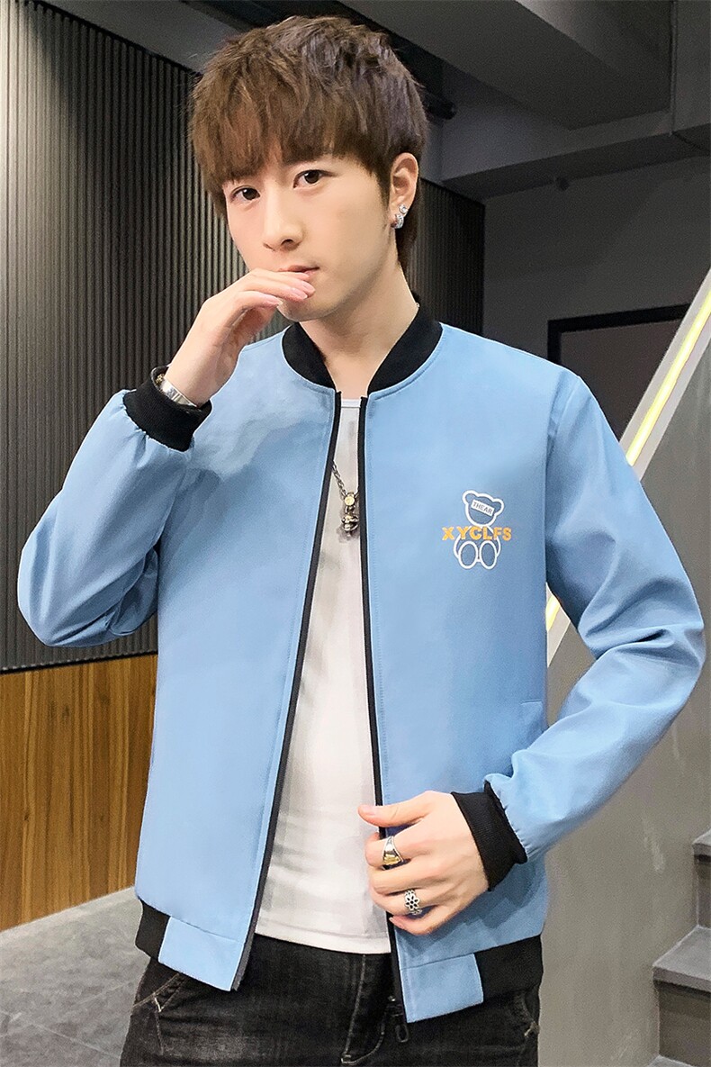 2023春季男士外套男夹克韩版潮流百搭休闲中青年男士春装衣服男装,男装夹克,电商B212（原钱塘6029）