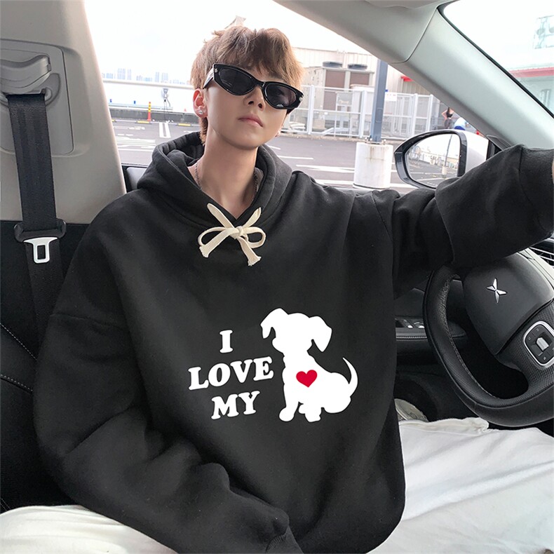 连帽卫衣男大码胖子帽衫大号运动服WY2448-P35图片
