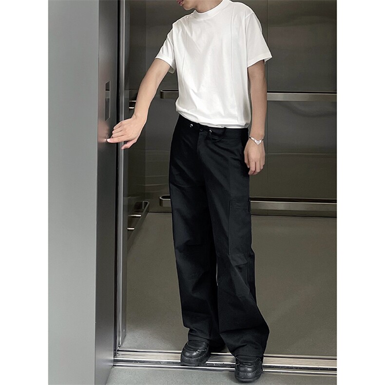 B221美式ins街头hiphop宽松工装休闲裤子LK23122-P65控88，男装休闲裤，电商B221