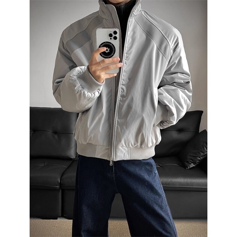 潮牌立领棉衣加厚夹克冲锋衣棉服外套MY6049特P77,男装夹克,星座908-1