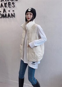 2021冬季新款90绒马甲图片