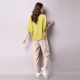 麻扎花抽褶立体装饰做旧文艺2021年夏季两件套，女装套装/套裙，独衣靓