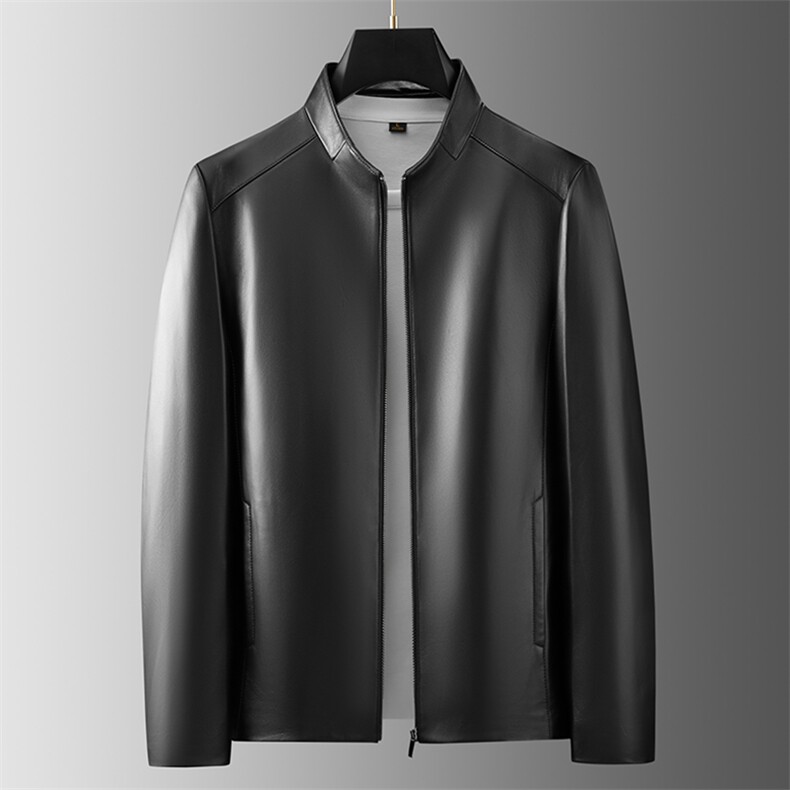 881065秋冬新款海宁皮衣男工装皮衣夹克绵羊皮商务男装P750，男装皮衣，电商B360