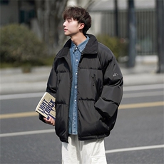 电商DSA028-MY2302P105冬季新款拉链设计棉衣外套面包服男，男装棉衣，电商A028