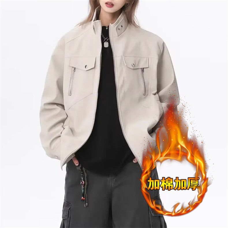 网图得物抖音品质加棉加厚扎染皮衣外套JK306加棉加厚，男装皮衣，星座1904A